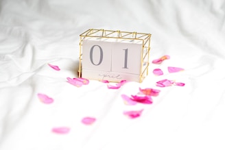 A calendar showing available dates with soft pink highlights and baby icons.