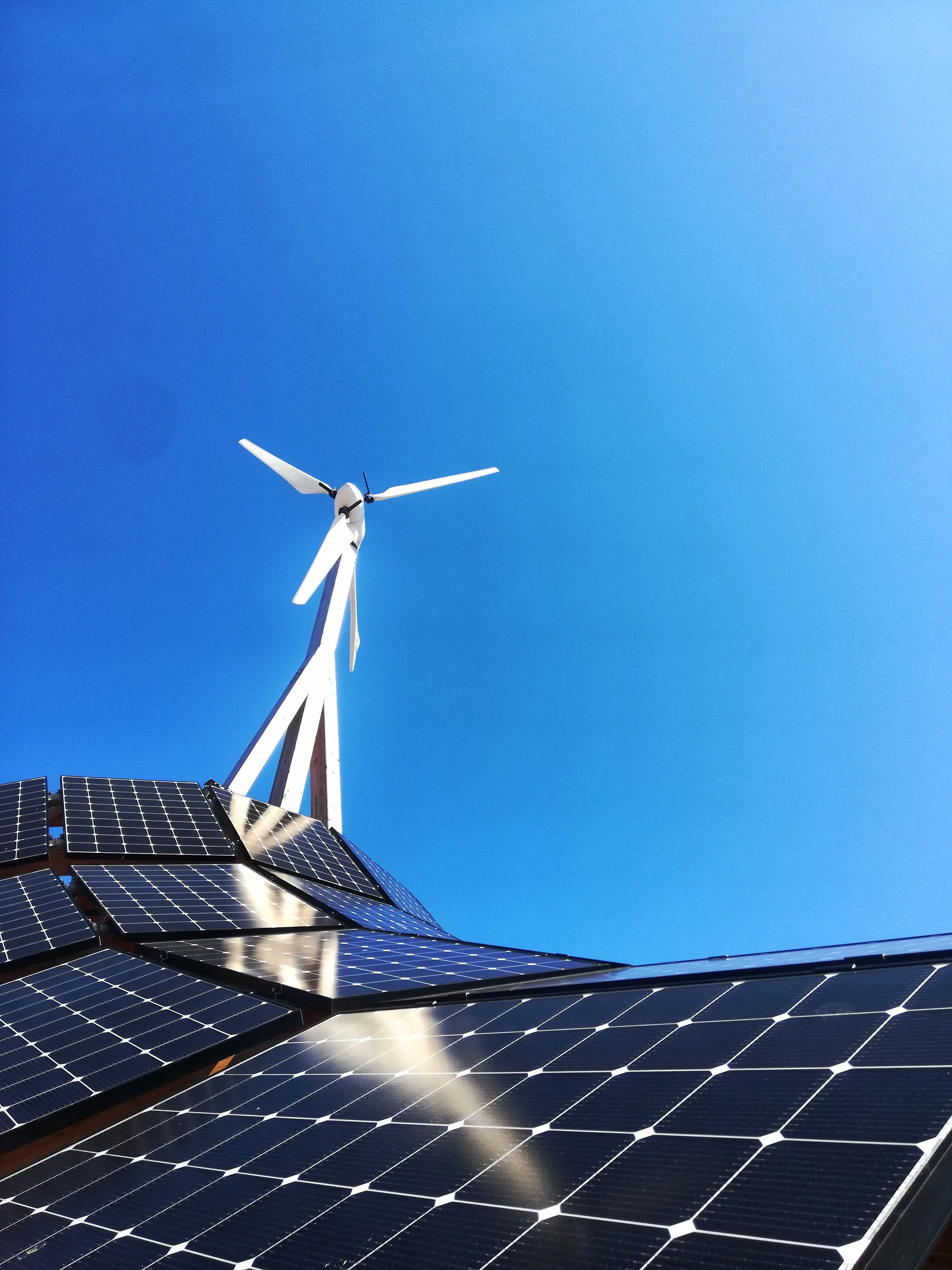 Solar panels background