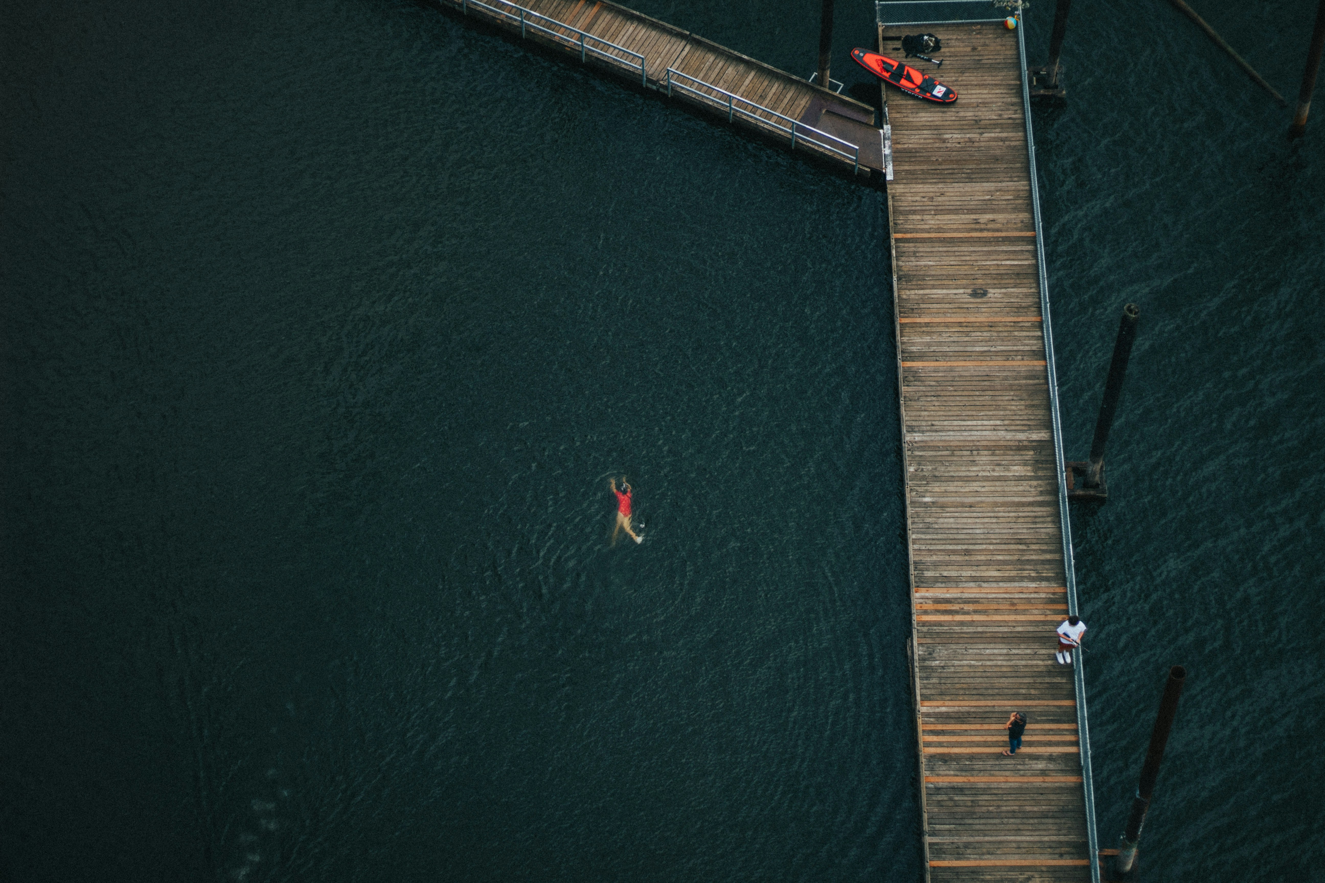 people walking on wooden dock during daytime