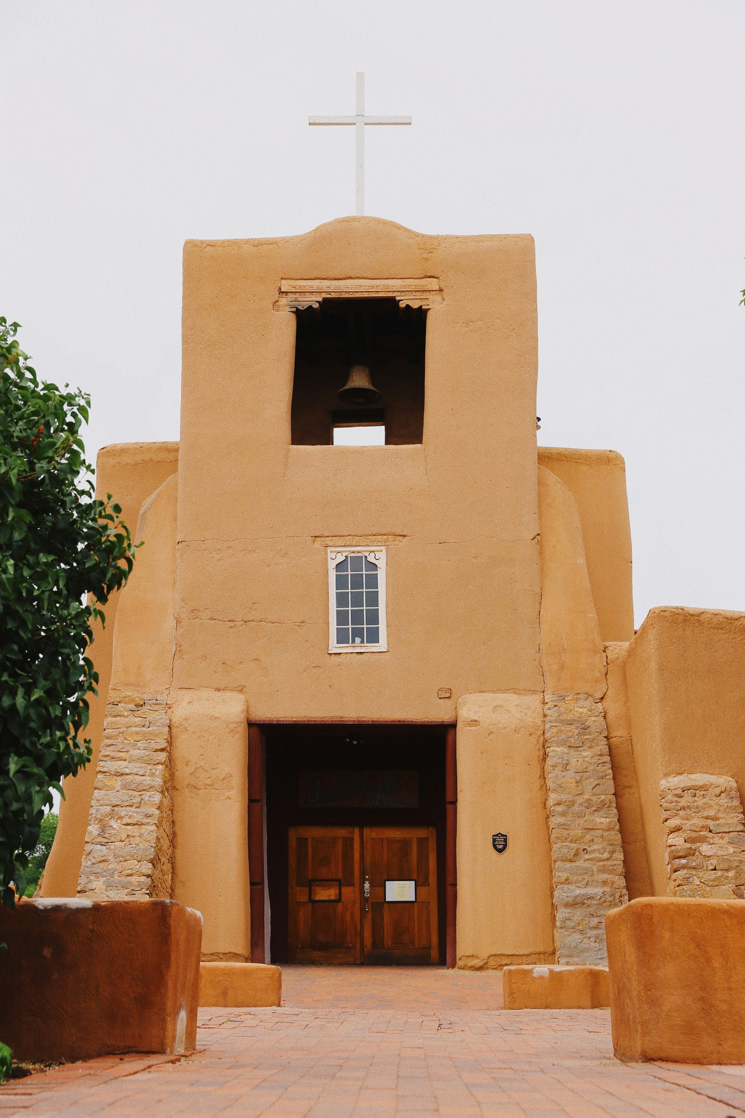 an old Spanish mission in Santa Fe, New Mexico