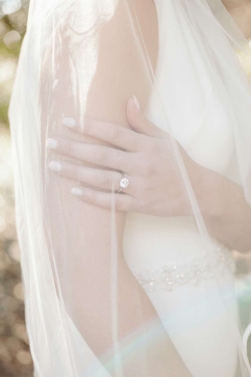 woman in white wedding dress