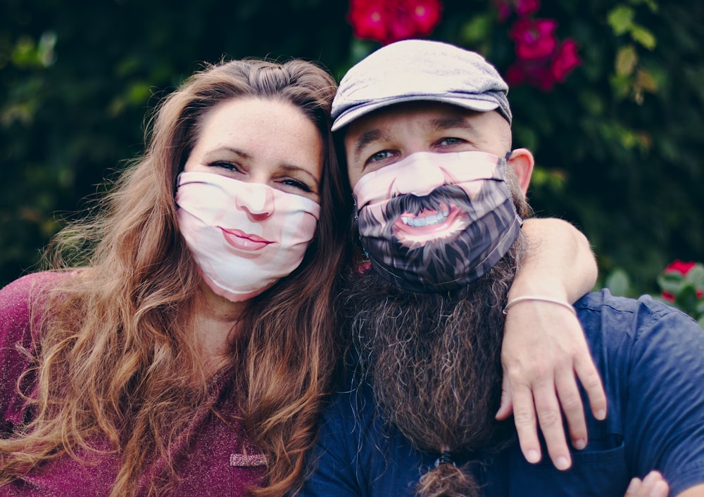 2 women with face paint