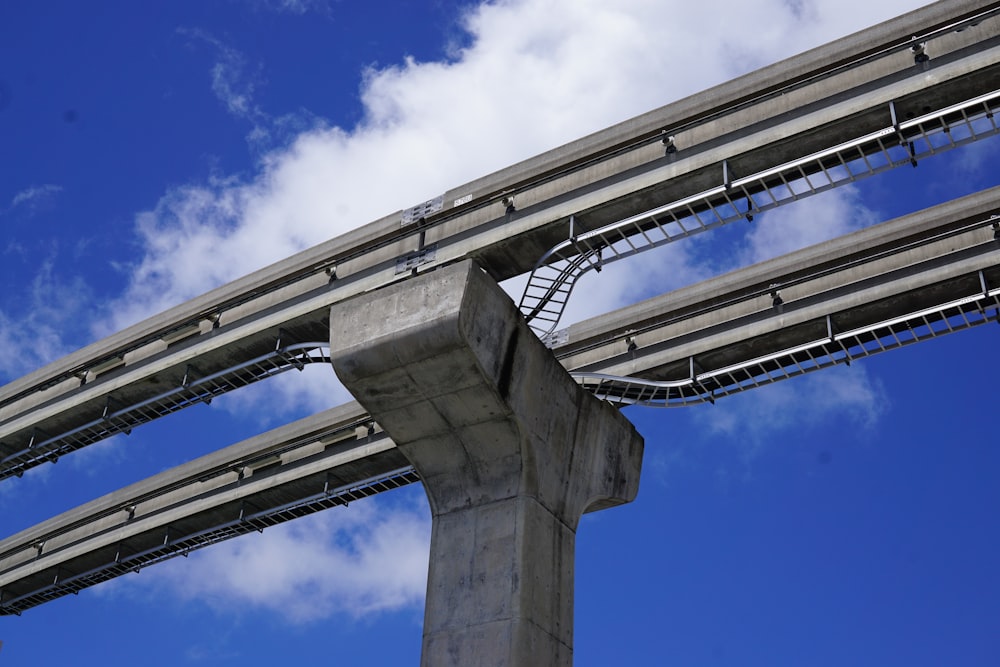 gray concrete bridge under blue sky during daytime