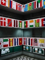 red white and green concrete building