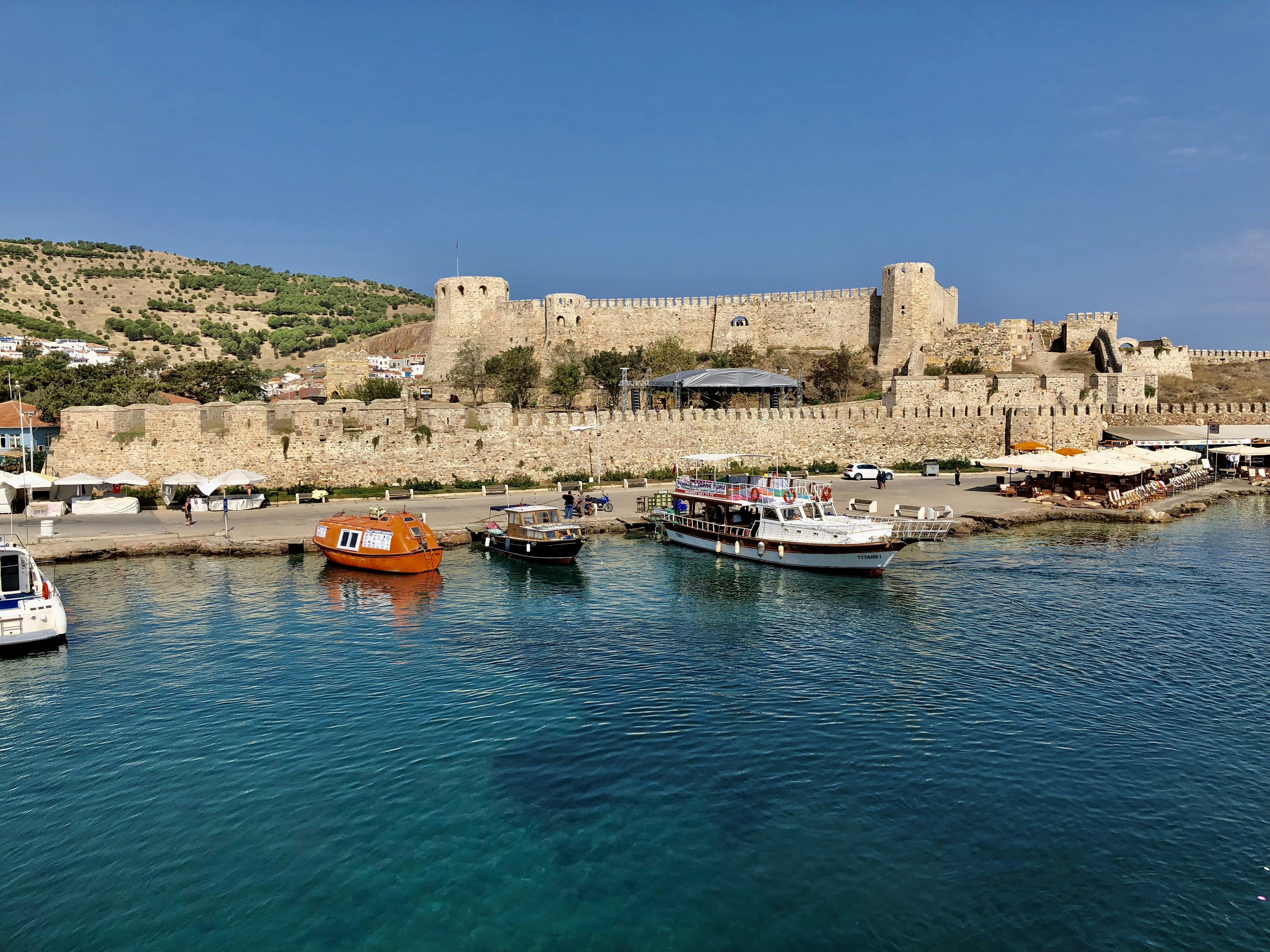 #bozcaada #Kale #Castle #Çanakkale #Turkey #Ege #AgeaSea #Sea #Boat #People #View #Port