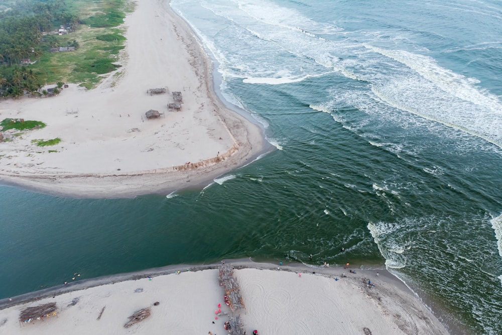 aerial view of beach during daytime