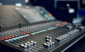 black and white audio mixer