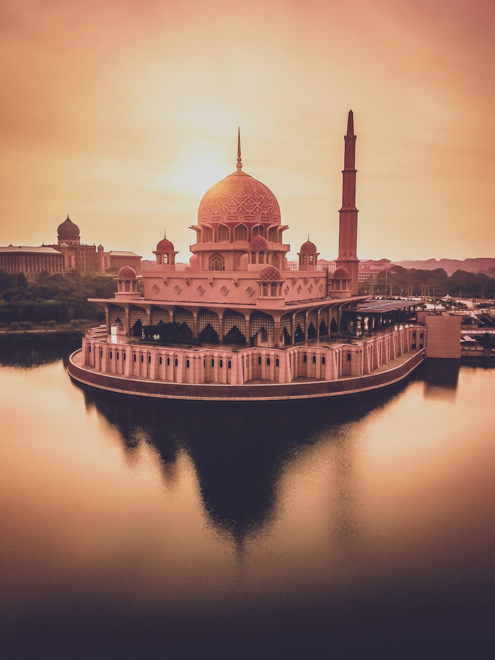 white and brown dome building