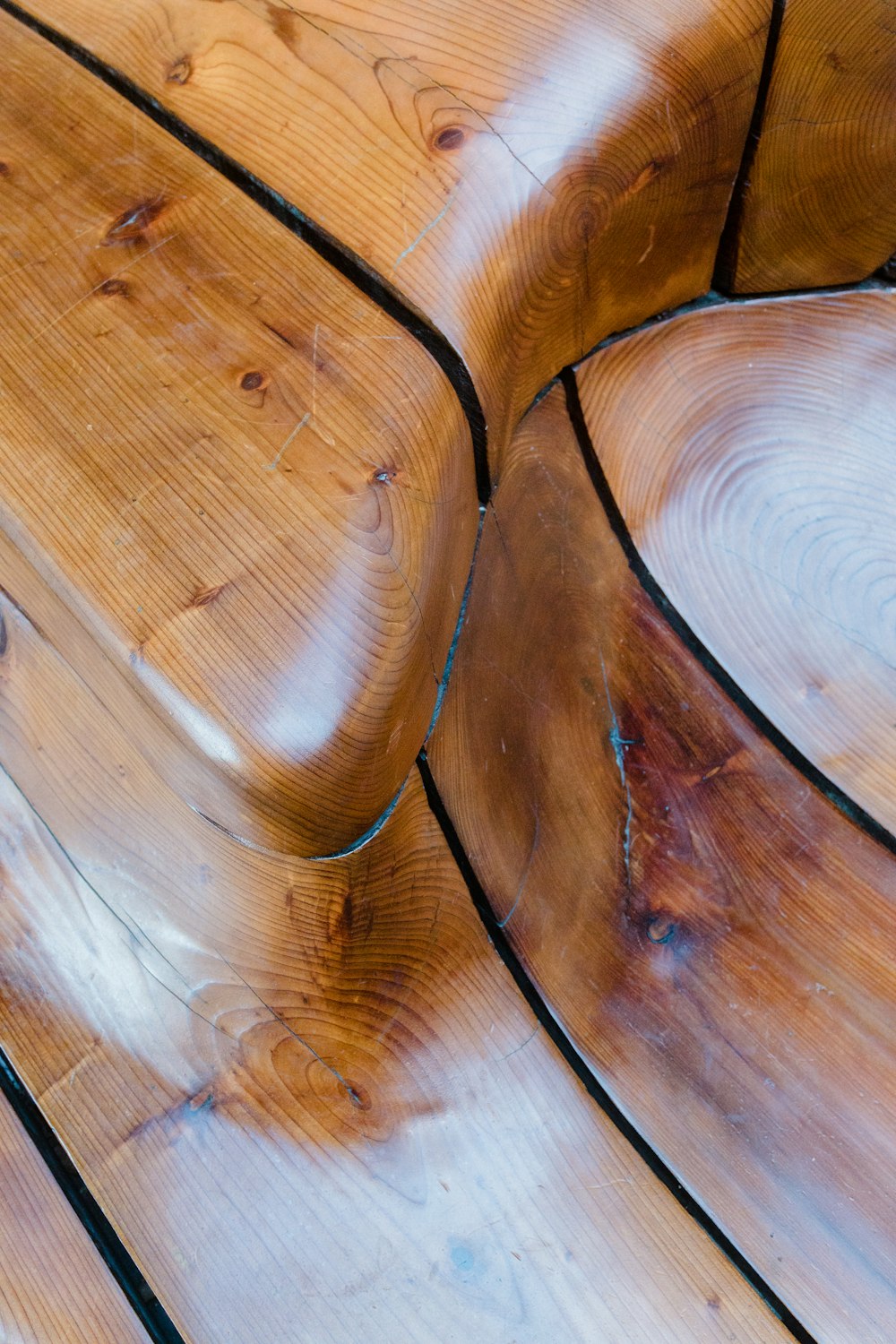 brown wooden surface with white paint