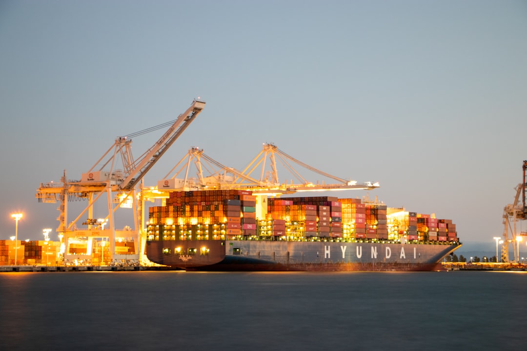 cargo ship on sea during daytime