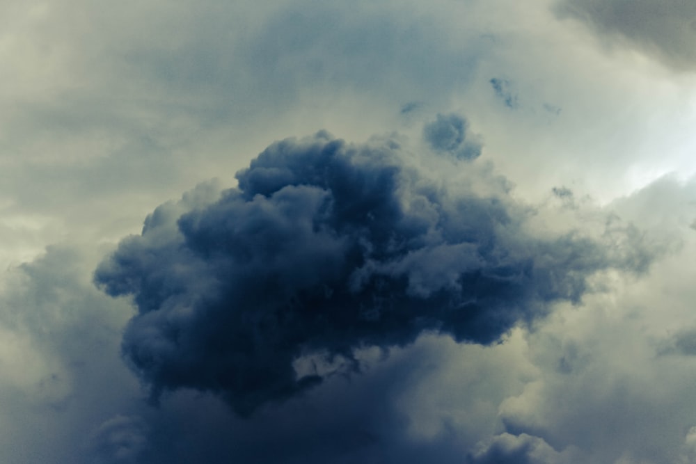 white clouds and blue sky