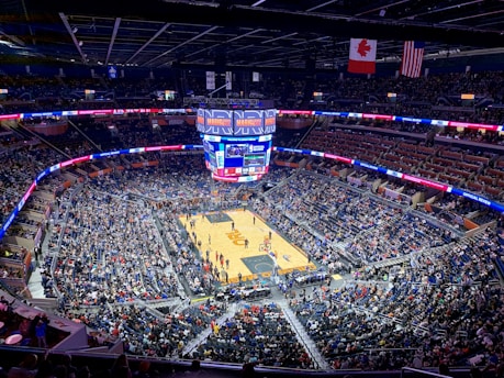 Photo of a packed basketball arena during a Vancouver Bears game
