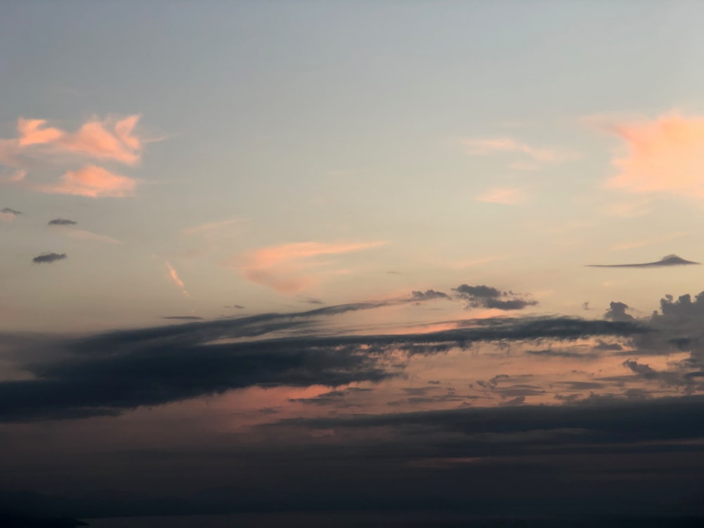 clouds and sky during sunset