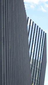 white and blue concrete building