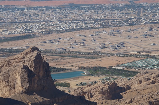 aerial view of city during daytime in Al Ain United Arab Emirates