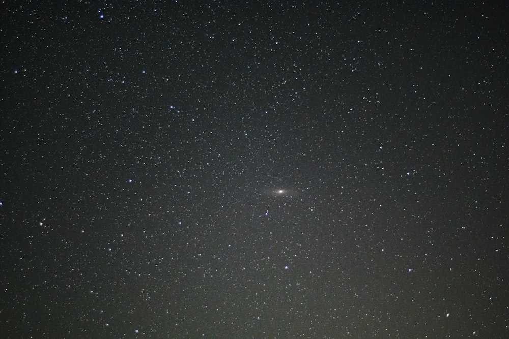 夜の黒と白の星