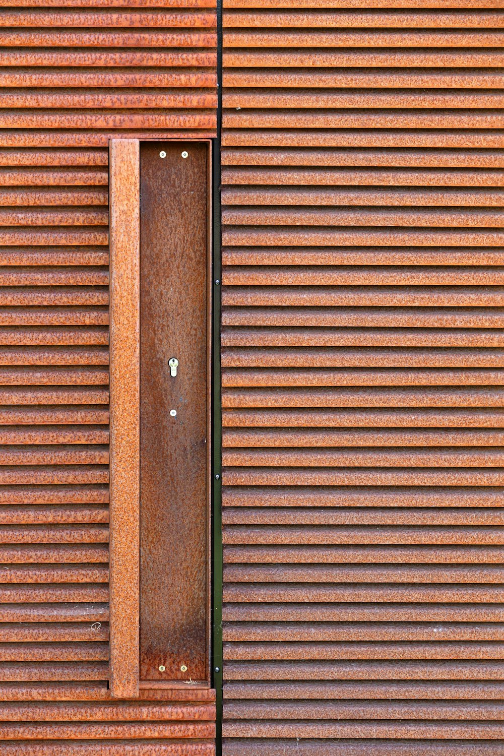 brown wooden door with black door knob
