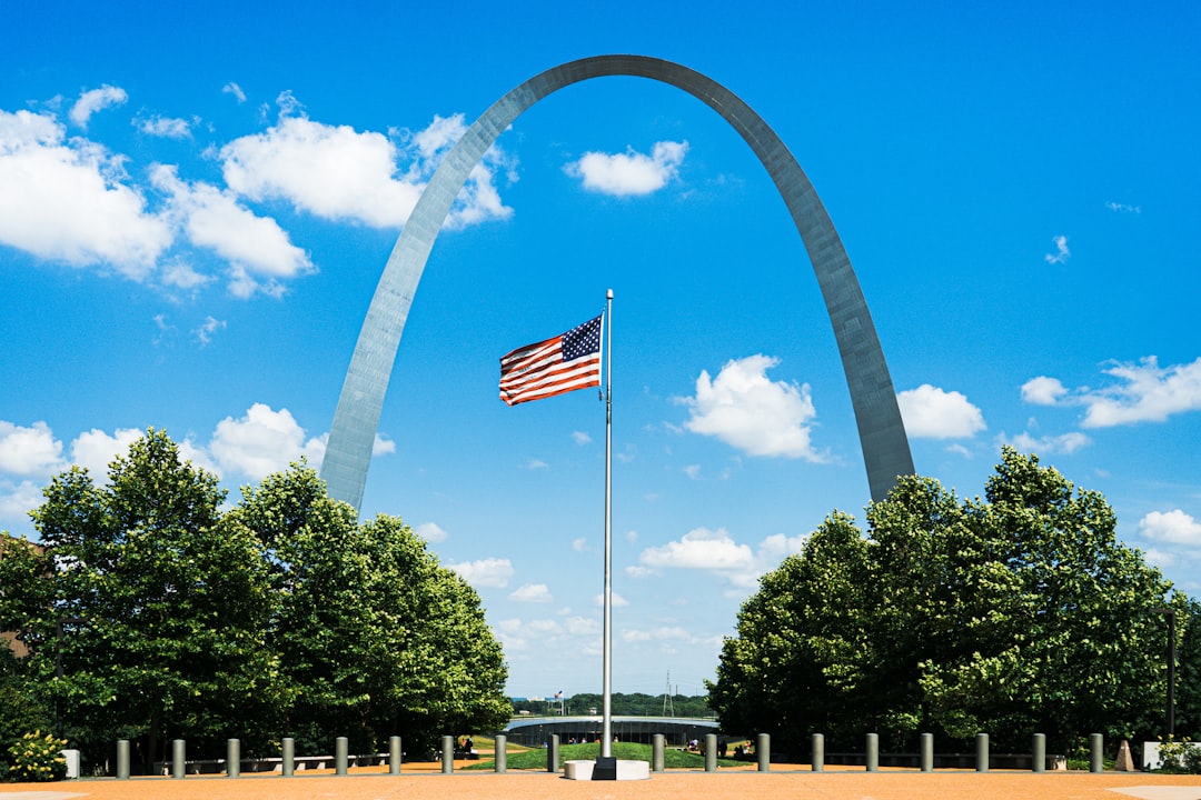 Fly the flag. Finding a symbol of freedom at the Gateway Arch. 