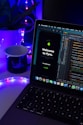 black and silver laptop computer