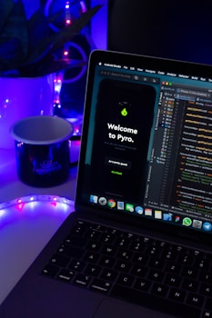 black and silver laptop computer