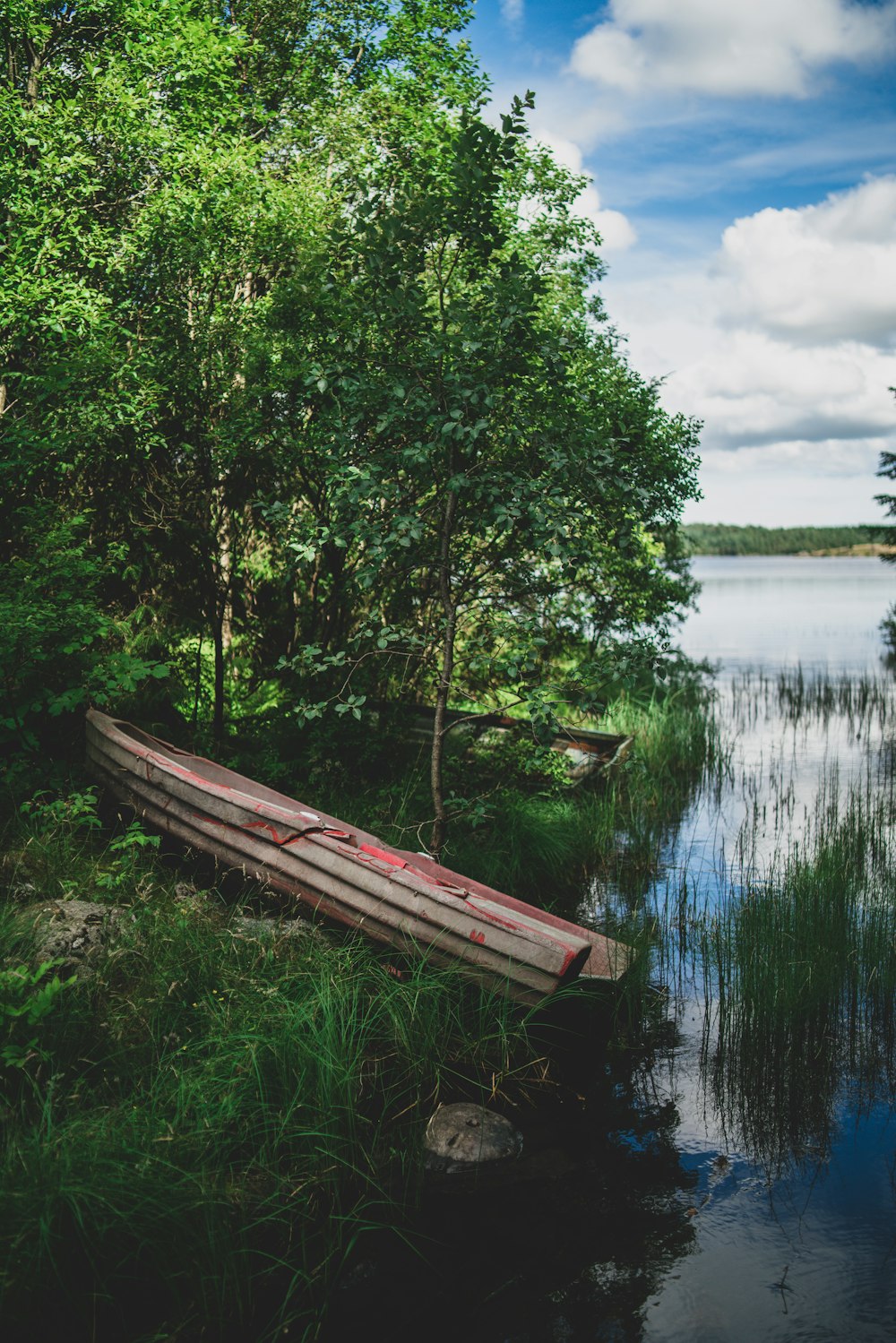 brown wooden dock on lake during daytime