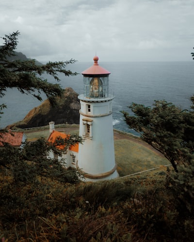 Heceta Head Lighthouse - 从 Hill behind, United States