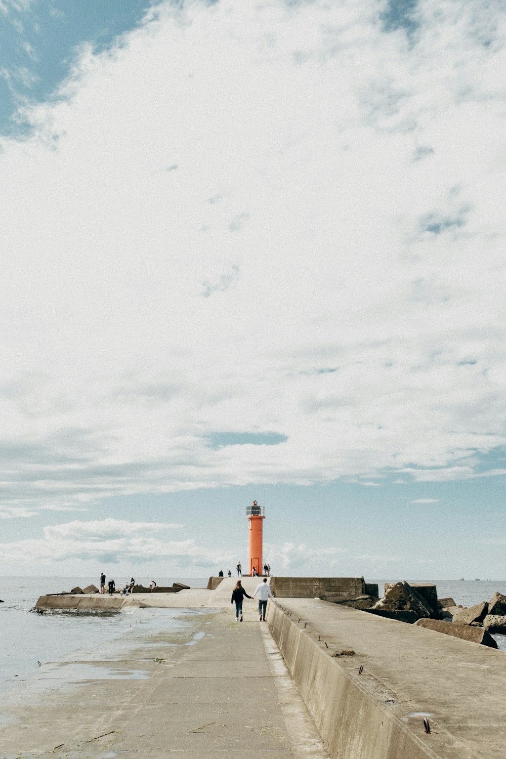 people on beach during daytime