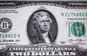 us dollar bill on black and white textile