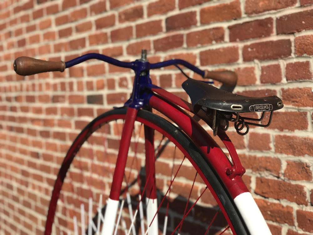 blue and black road bike