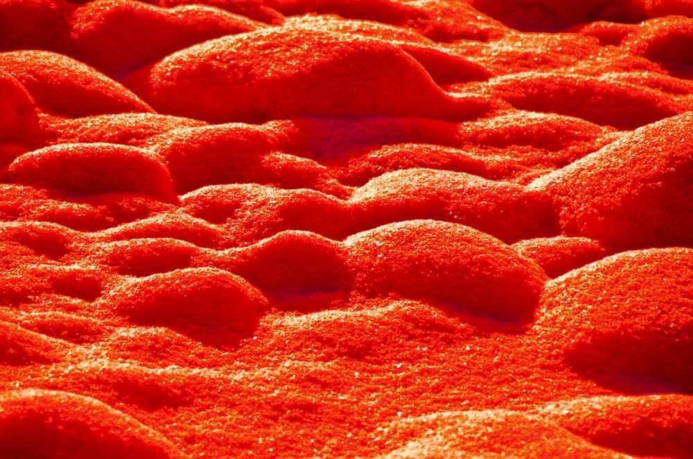 red textile in close up photography