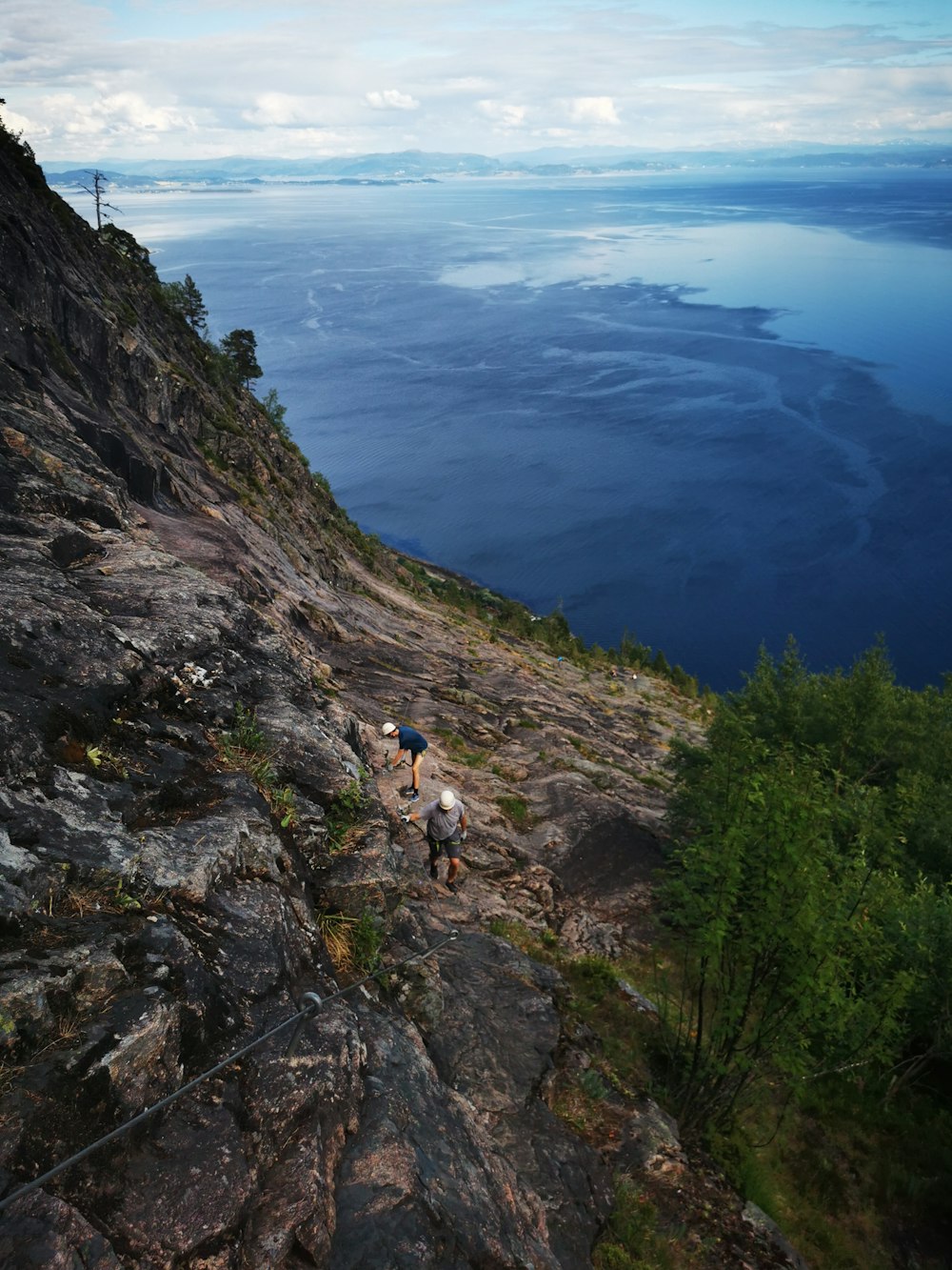 people on mountain during daytime