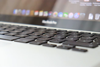 Close-up of a laptop screen showing a completed university application form.