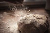 A close-up of freshly milled flour in a clean, bright environment.