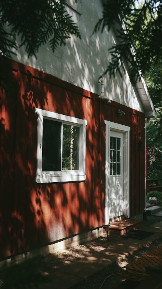 white wooden framed glass window in Collingwood Canada