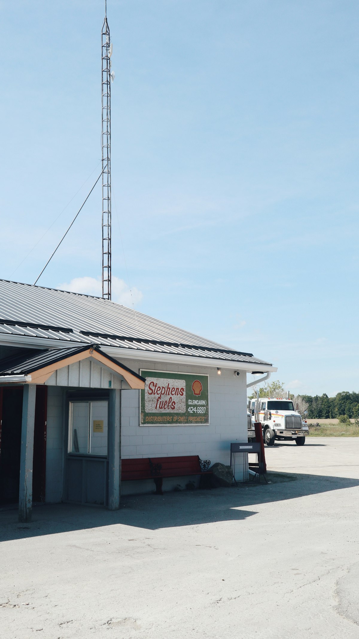 Heritage building in Collingwood, Ontario with classic architectural details