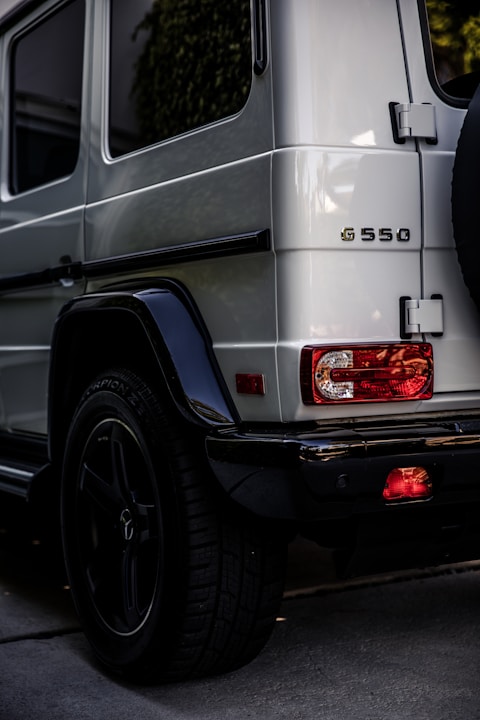 SUV with ceramic coating finish parked near Blue Springs Lake