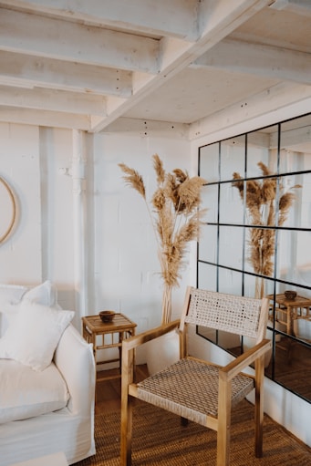 brown wooden chair beside brown wooden table