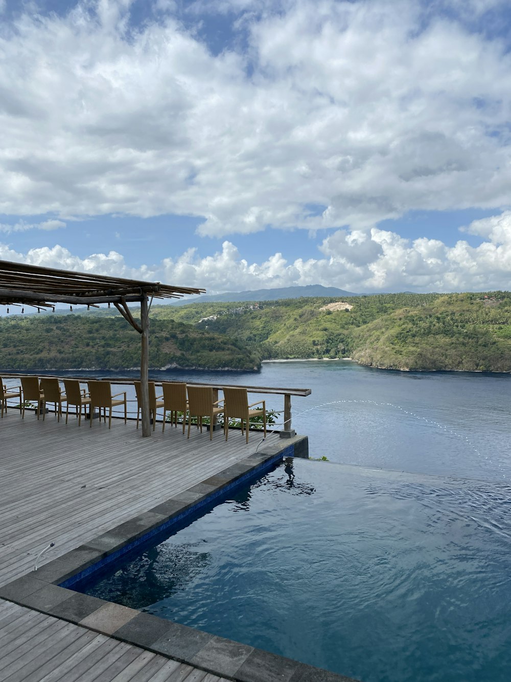 brown wooden dock on lake during daytime