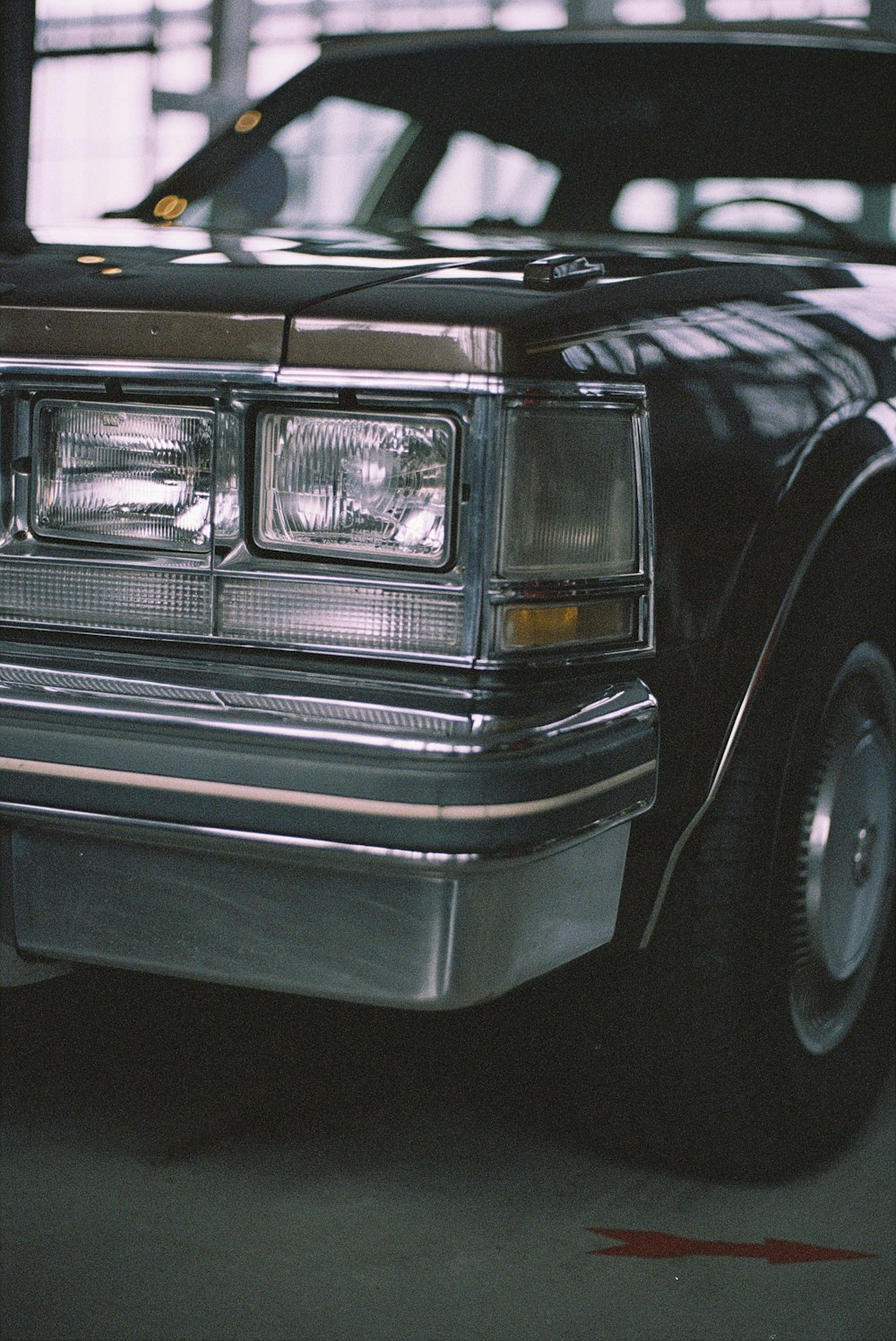 black car with black and gray car