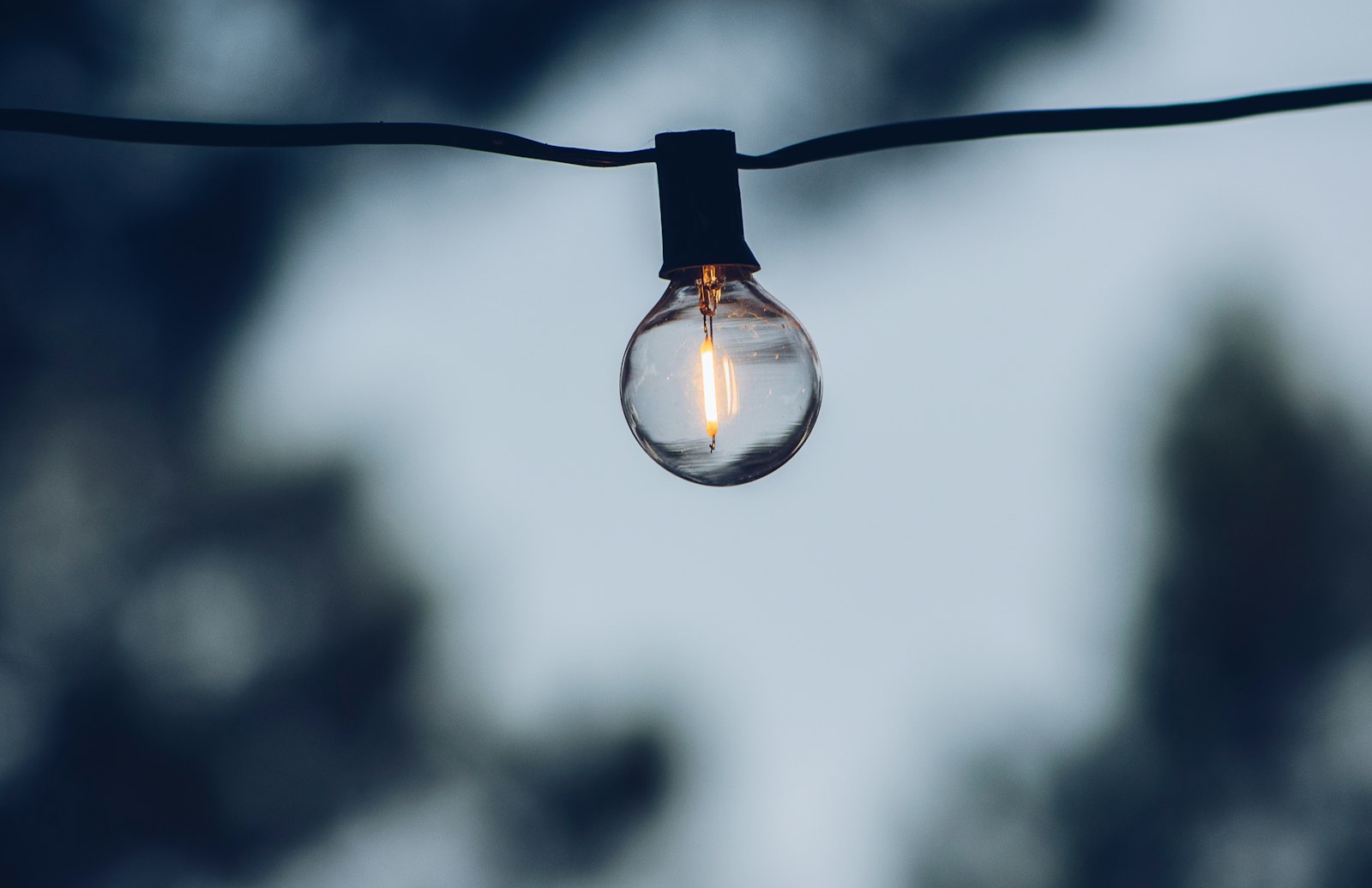 Nikon D5600 + Nikon AF-S Micro-Nikkor 105mm F2.8G IF-ED VR sample photo. Light bulb turned on photography