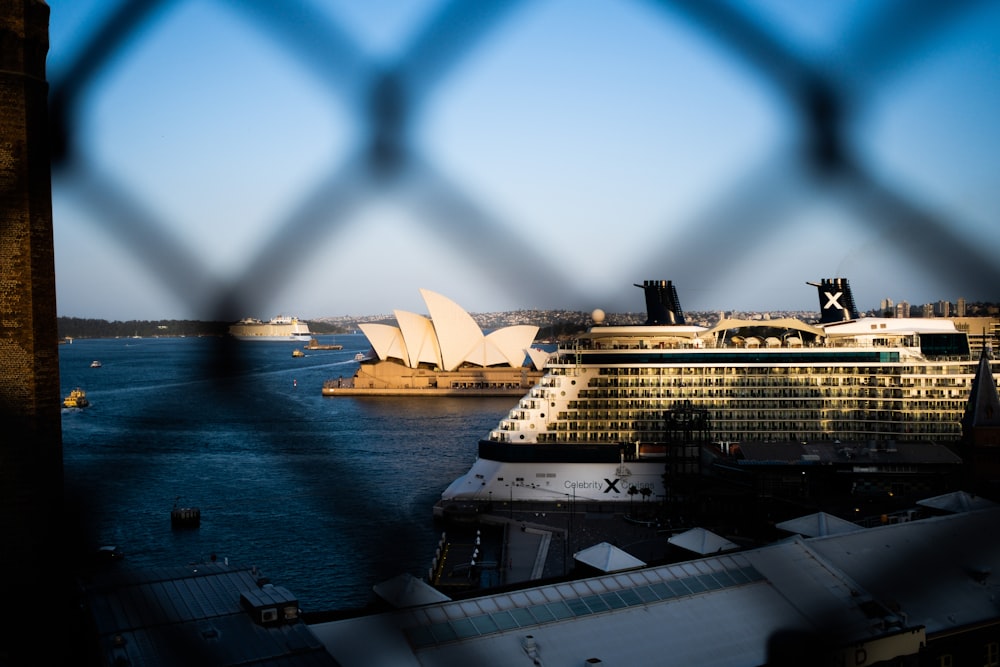 white cruise ship on sea during daytime