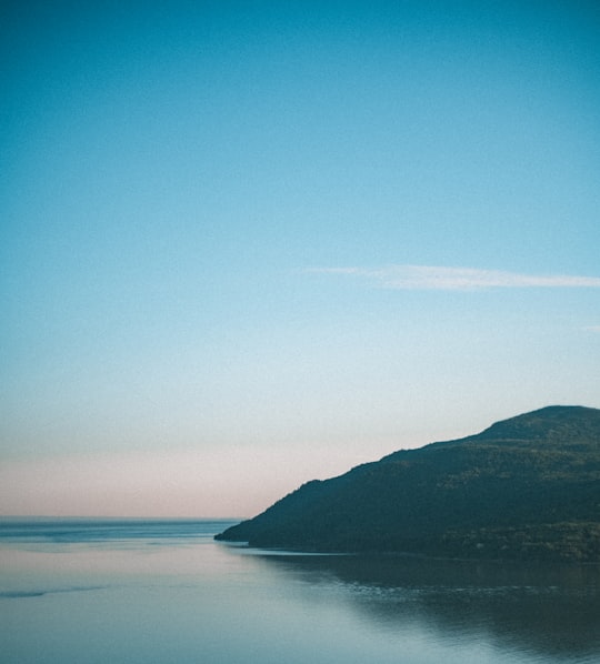 blue sky over the sea in Baie-Saint-Paul Canada