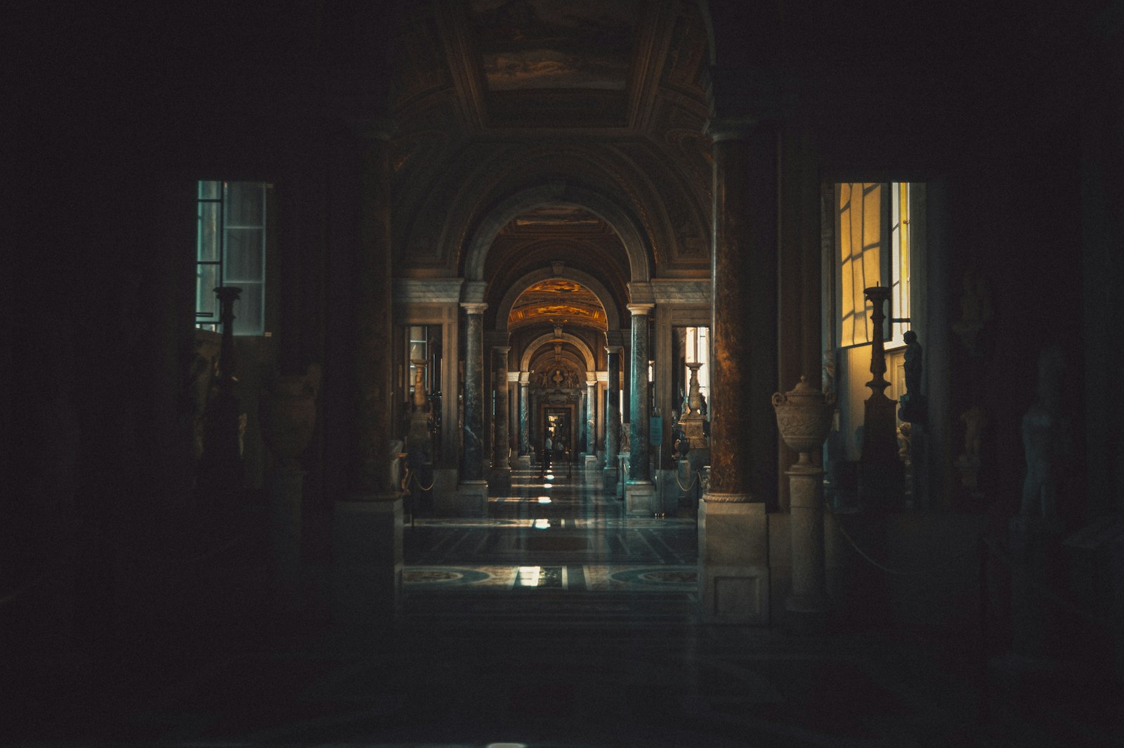 Nikon Df sample photo. People walking on hallway photography