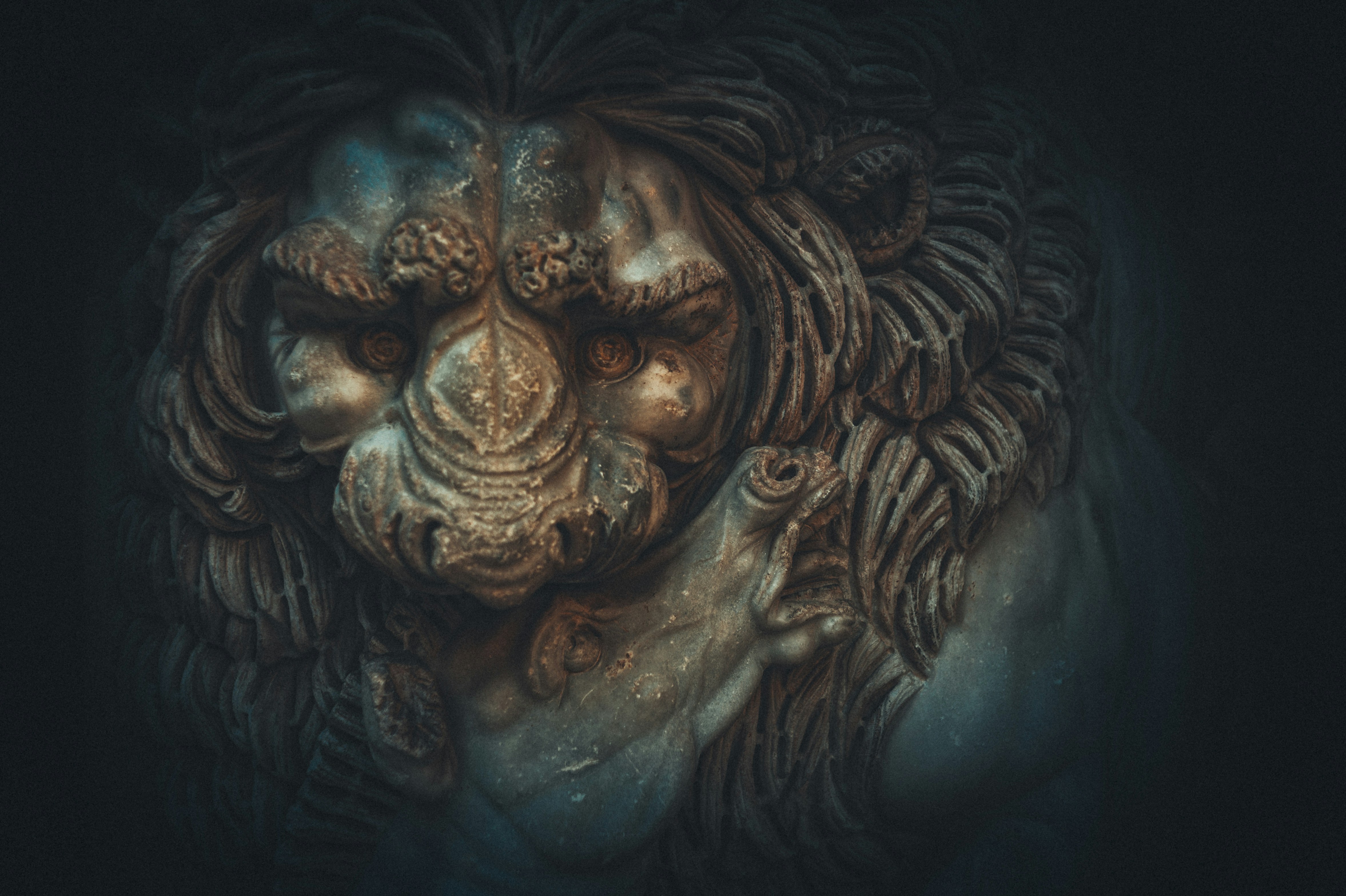 Mytisk tema marmorskulpturer