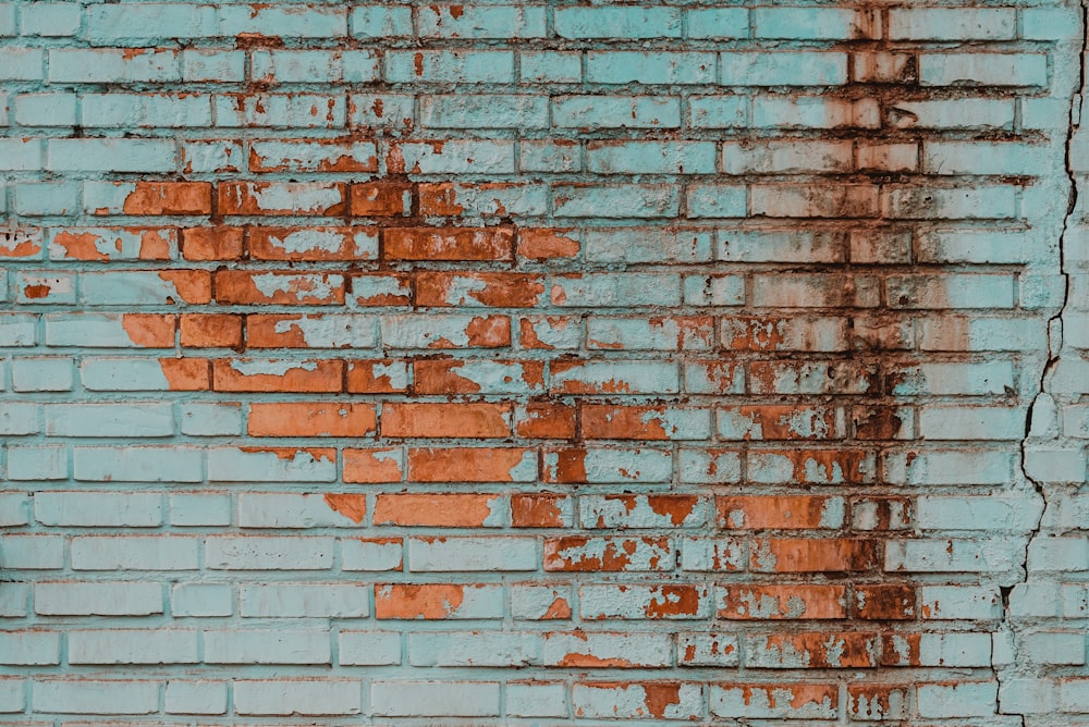 white and brown brick wall