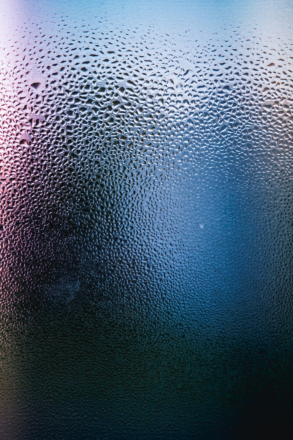 water droplets on black leather
