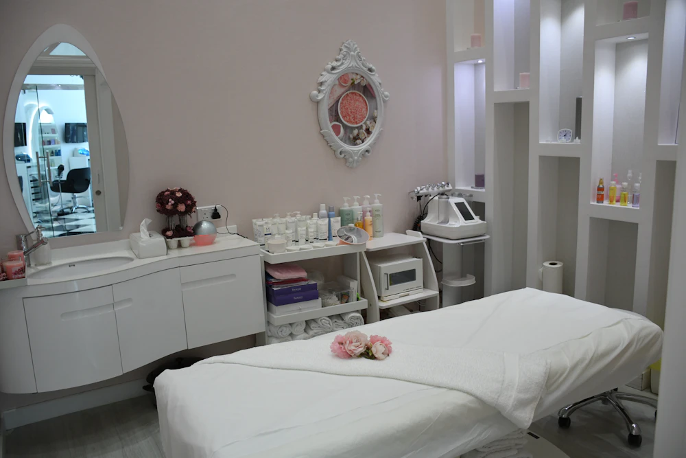 Detail of a Stillwater skincare treatment