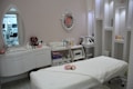Elegant white interior vanity representing Lumière's Beverly Hills clinic aesthetic