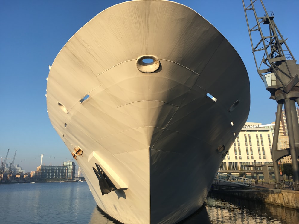 white ship on sea during daytime