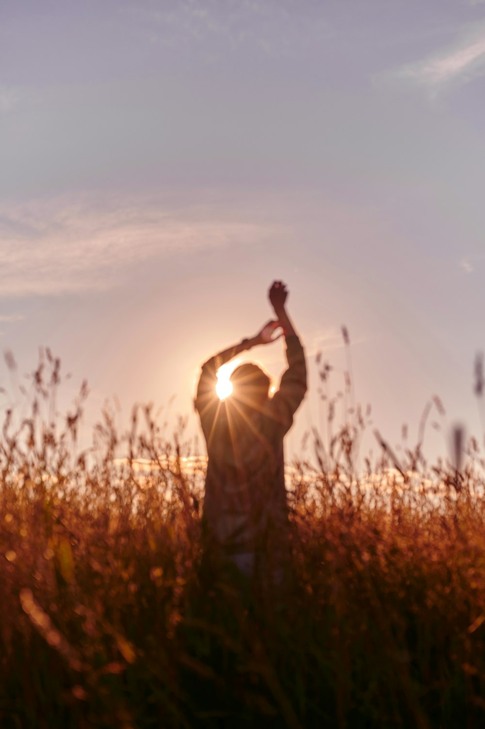 man and woman kissing on grass field during sunset